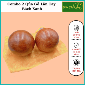 COMBO 2 quả bi 5cm lăn tay Gỗ Cẩm - Mát xa giúp dẻo tay chống mỏi toàn diện