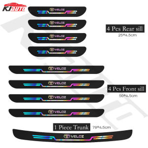 【 Monthly Sales 10000+ 】2024 New Toyota Veloz Car Laser Sill Sticker Car Door Threshold Strip Anti Scratch Waterproof Rainbow Car Door Protector