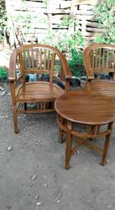 Meja kursi teras jati solid gratis ongkir jawa