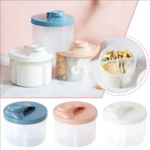 Baby Milk Powder Dispenser 4-Grids Portable Food Storage Box Baby Milk Powder Box