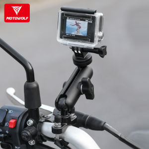 Nicola Motowolf Action Camera Holder Bracket Aluminum Alloy 360 Rotation Motorcycle Action Camera Holder