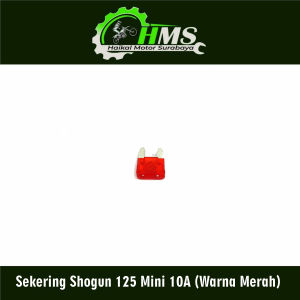 Sekering Shogun 125 Mini 10A (Warna Merah) - Fuse DX Micro Fuse Mikro Sekring Tusuk Tancap Kotak 10A