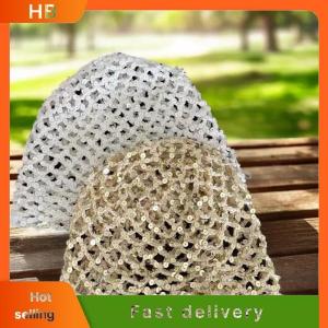 HB Ins Style Sequined Hollow Pullover Hats Women Summer And Autumn Travel Photo Atmosphere Versatile Casual Y2K Beanies
