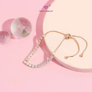 Yaxiya Gelang Serut Aurel Permata Perhiasan Lapis Emas 18K 983