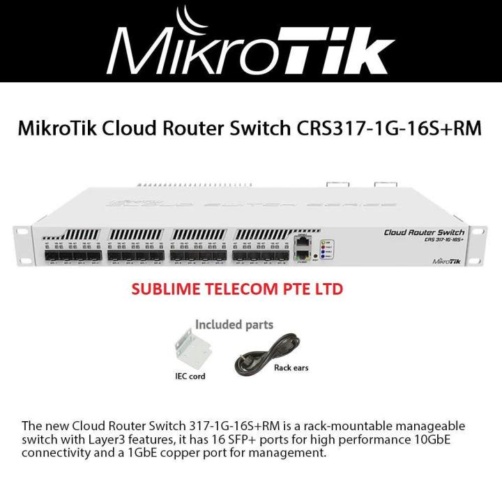 MikroTik CRS317-1G-16S+RM SFP+16ポート Amazon.co.jp: MikroTik CRS317-1G-16S+RM、CRS317-1G-16S+RM