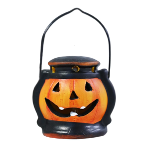 Halloween Pumpkins Night Light Hollowed Ceramic Pumpkins Night Lamp Tabletop Decoration For Indoor and Outdoor Use