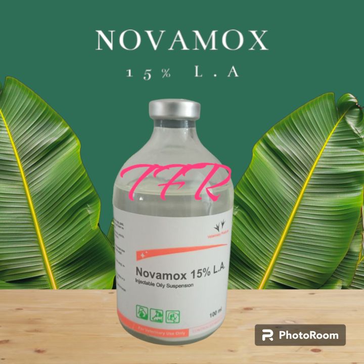 NOVAMOX suntikan Antibiotik Kapur berspektrum luas & tahan lama 100 ml untuk Rawatan Haiwan Ternakan