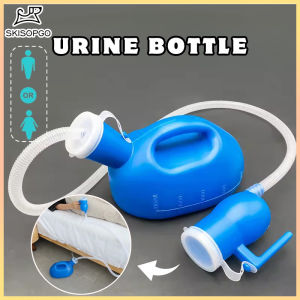 SKISOPGO 2000ml Portable Men Urine Bottle With Lid Elderly Portable Outdoor Travel Hospital Pee Toilet Tools Urinal Container With Lid Car Use Urine Bottle Urinal Funnel for Men