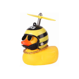 MAJOE  ตุ๊กตาเป็ดเหลือง ตุ๊กตารถ เป็ดหมวกกันน็อก เป็ดรถจักรยานยนต์ เป็ดยาง อะไหล่รถจักรยานยนต์ ตุ๊กตาสร้างสรรค์น่ารัก