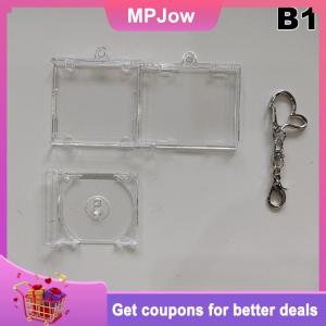 【MPJow】 Blank Album Mini CD Case Keychain CD Player Keyring Peripheral Commemorative Album Key Holder For DIY Backpack Pendant