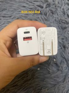 sạc nhanh Pisen 20W 2 cổng Type C và USB sạc nhanh An Toàn Siêu Bền CHính hãng BH 12 tháng
