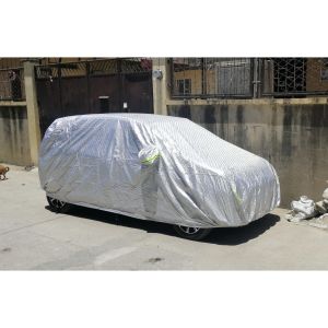 Protech Lab Premium Aluminum Car Cover - All Weather Protection Heat Resistance Waterproof Scratch Proof