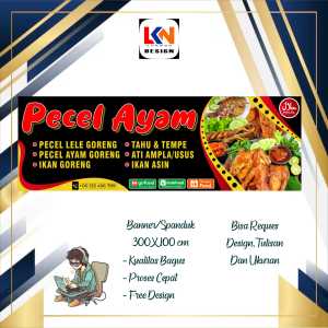 spanduk banner PECEL MODEL C reques design