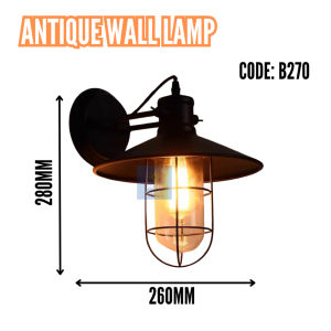 ANTIQUE WALL LAMP | RETRO WALL LAMP | VINTAGE WALL LIGHT | OUTDOOR WALL LAMP | LAMPU DINDING | LAMPU HIASAN