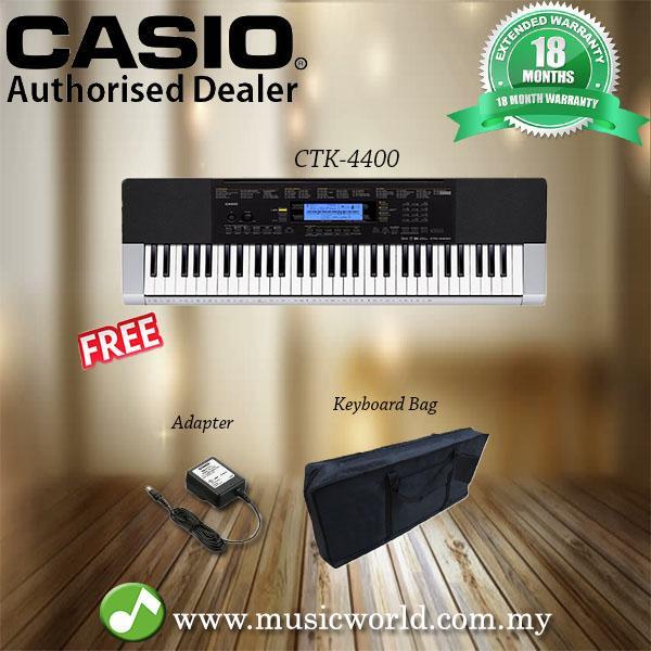 Casio CTK-4400 Portable Keyboard With Bag (CTK4400 / CTK 4400) 61