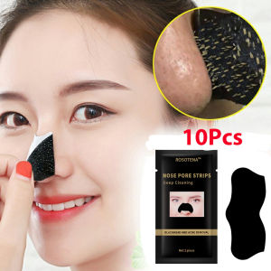 10PCS Nose Blackhead Remover Mask Deep Cleansing Whitening Skin Shrink Pore Acne Treatment Mask Nose Black dots Pore Clean Strips