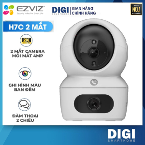 Camera Wifi EZVIZ 2 Mắt H7C 8MP 2K+ (4MP + 4MP) Cao Cấp Xoay 360 Độ - Đàm Thoại 2 Chiều - Theo Dõi Chuyển Động Báo Động Chống Trộm