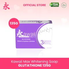 Kawaii Max Glutathione Whitening Soap 90g Premium Anti-Acne Brightening Soap Halal Exfoliating Moisturizing Soap Gentle Formula Anti-Aging Soap - Lazada