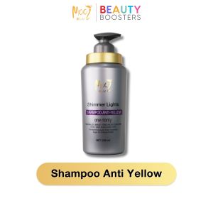 Mooi Shimmer Light Shampoo anti yellow 1 ขวด แชมพูประกายเงิน 500 ml.