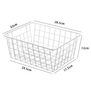 Metal Iron Sundries Kitchen Room Toiletry Organizer Tray Fruits Makeup Cosmetics School Supplies Decoration Rack