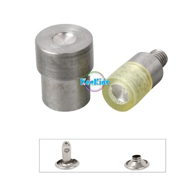 Bộ cối đóng đinh tán 2 mặt tròn , khuôn nút đinh tán cho máy dập khoen ...