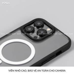 Ốp Trong Suốt Viền Màu Hỗ Trợ Sạc Không Dây Từ Tính Cho iPhone 16 Pro Max 15 14 13 12