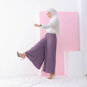 ( COD ) Kulot Plisket Mayung Mexi Skirt Premium Rempel Besar Panjang 95 Cm