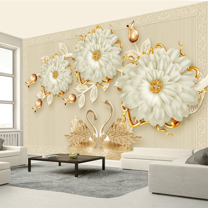 Wallpaper 3D Luxury Living Room Bedroom TV Background Wall Murals  Decoration Art
