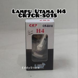 Lampu Utama LED H4 High Low body Silver NEW CR7 - Di Jamin Terang