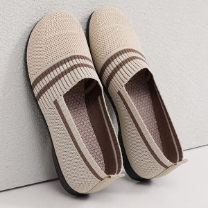 Free Shipping Spring New Collection: Casual Breathable Canvas Shoes Comfortable For Middle-Aged And Elderly Women Flat-Soled Stylish And With A Soft Sole