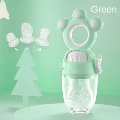 MeowMart Silicone Baby Food Feeder Fruit Feeder Soft Nipple Safe Fresh Food Snack Rumah Tangga