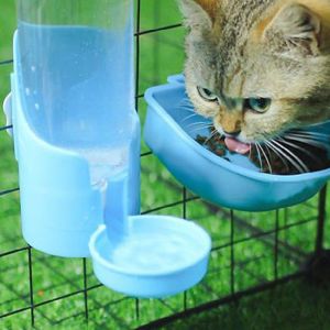 ER52858 Plastic Small Pet Food Feeder Large Capacity Hanging Pet Bowl Pet Supplies Washable Pet Drinking Fountain Feeder for Cats Dogs