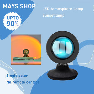 Desktop monochrome sunset lamp bedroom bedside atmosphere lamp fill light projection lamp without remote control