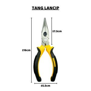 Tang Potong Kombinasi Lancip 6in1 / Peralatan Perkakas Tangan Multifungsi / Alat Bantu Pemotong Pembuka Kulit Kabel Fiber Kawat / Wire Cutting Pliers Anti Karat Serbaguna - GP Mall