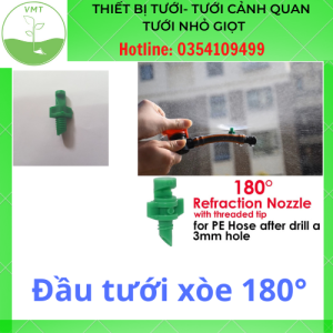 Bộ 50 Đầu tưới xòe 180° (Béc phun sương phun mưa 180 độ) Béc bọ tưới phun mưa