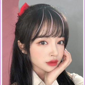 biubiubeng วิกผมสามมิติสำหรับผู้หญิงมีหน้าม้าเบาบาง