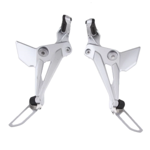 2Pcs Left Right Side Footrest Footpegs Pedals Replacement Aluminum Alloy Foot Boards Motorcycle Rearset Foot Pegs