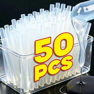 50pcs Hot Melt Adhesive Glue Sticks Translucent Small GlueStick Rod for Glue Gun Glue Stlck