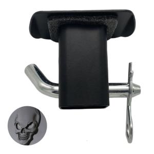 Dễ dàng cài đặt kim loại Hitch bìa chống bụi họa tiết đầu lâu chống trộm Hitch Bìa phù hợp với 2in thu Trailer phụ kiện