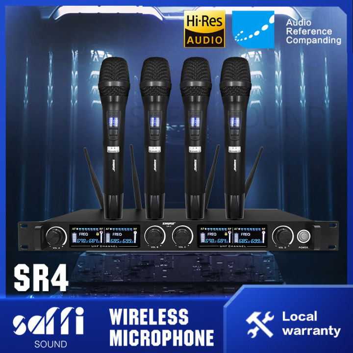 SAFFI SOUND SHURE SR4 4 Channel Professional UHF Wireless