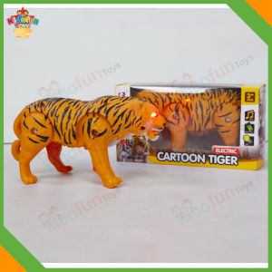 Mainan Anak Edukasi Binatang Gajah / Singa / Sapi / Macan Bisa Berjalan ada Suara dan Lampu