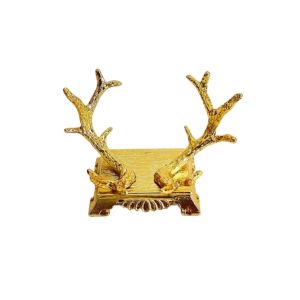 MAOMEI Gạc Giá đỡ quả cầu pha lê Vương Miện Vàng Khay trang sức Độc đáo Kim loại Đế quả cầu pha lê Trang trí