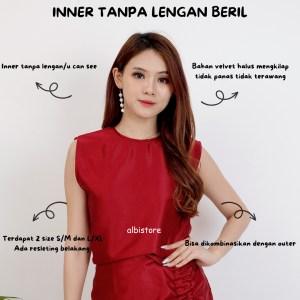 INNER VELVET BERIL INNER TANPA LENGAN