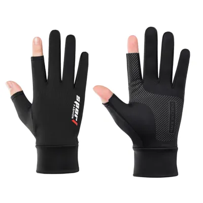 Motorcycle Racing Gloves Breathable Ice Silk Gloves Non-Slip Thin Anti-UV Gloves Outdoor Sports Gloves Protective Gloves