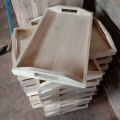 BAKI PAPAN SAJI NAMPAN KAYU UNTUK RESTO CAFE TRAY KAYU WOOD. 