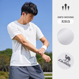 Cameljeans Áo Thun Thể Thao Áo Nam Nhanh Khô Thoáng Khí Mới Xuân Hè Cho Nam