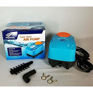 Máy Sục Khí Oxy PERIHA MB-8000 (45W-60L/P) 12 Vòi Siêu Êm Cho Hồ Koi/Cá Cảnh Lớn Kèm Full Kit