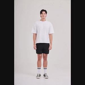 【COD】YuenPuen เสื้อยืด Oversize สีขาว ยืนพื้นไม่ยืด ไม่ย้วย เสื้อสีพื้น ผ้า Cotton ผสม Polyester ผ้านุ่ม