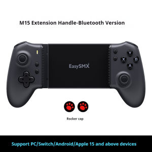 EasySMX M15 wireless stretching game controller dual Hall joysticks 6-speed vibration adjustment supports multiple platforms fully mechanical buttons 2025 new model