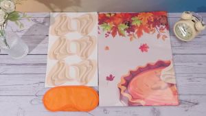 Thanksgiving Party Games Pin The Cream on The Pumpkin Pie with Blindfold Thanksgiving Gift Activities Fall Autumn Harvest Pumpkin Pie Pin Game Turkey Poster Party Supplies